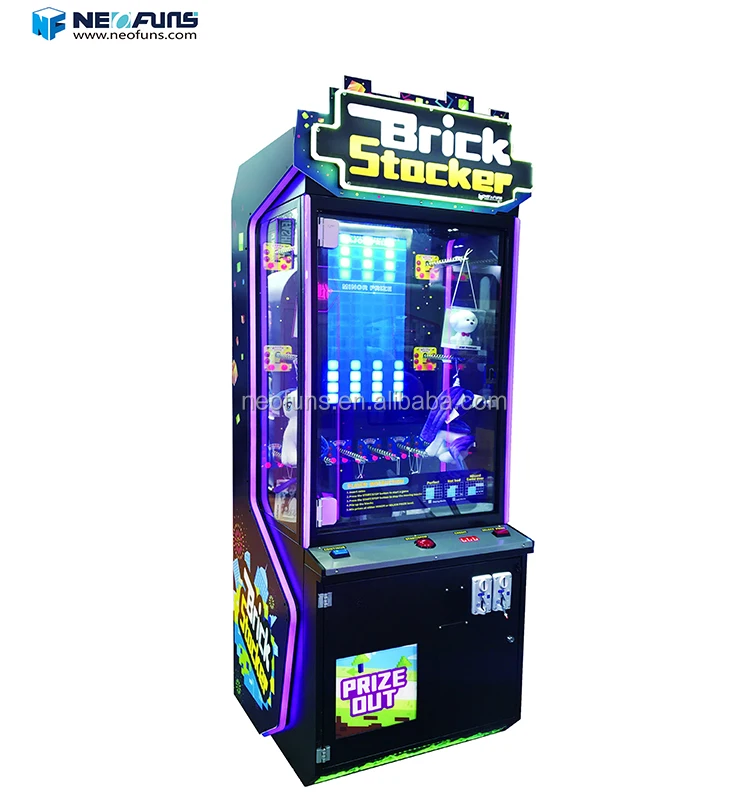 Neofuns Newest Brick Stacker Game Machine Indoor Coin Operated Plush