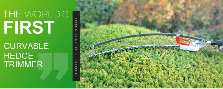 lavender harvester with curved and arch blades