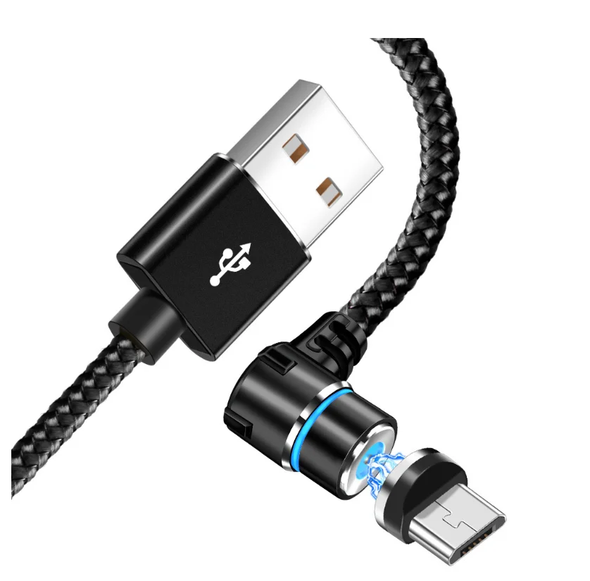 2.4A 3 in 1Magnetic Charge Cable 1M TYPE C Micro USB Cable For iPhone XR XS Max X Magnet