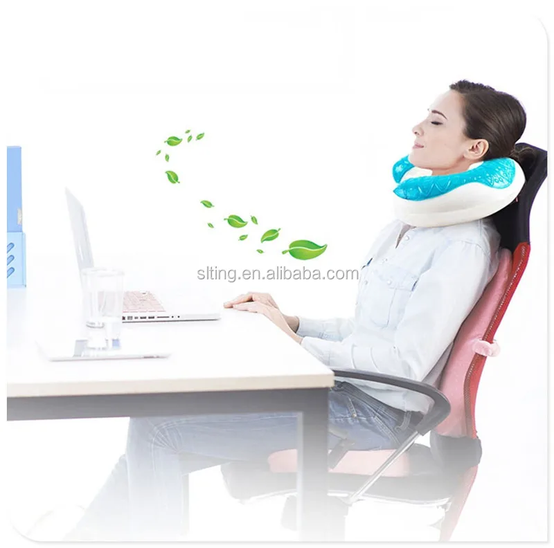 Memory Foam Neck Travel Pillow With Cooling Gel Provide Best Neck