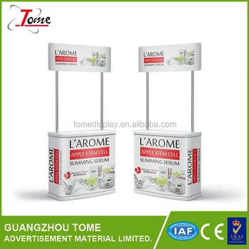 Portable Plastic Folding Table Promotion Counter Display Stand Portable Plastic Folding Table Promotion Counter Display Stand