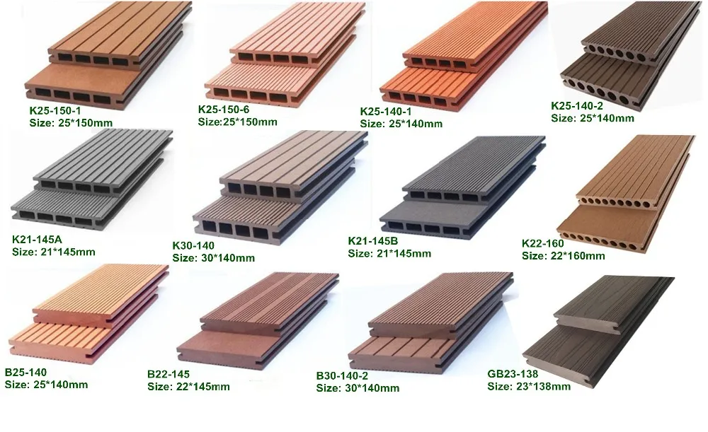 Hdpe Wpc Decking Exterior Wood Plastic Composite Outdoor Flooring With ...