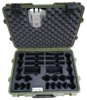 Tricases factory USA military standard IP67 waterproof injection mould PP hard plastic case with customized coded lock M2620