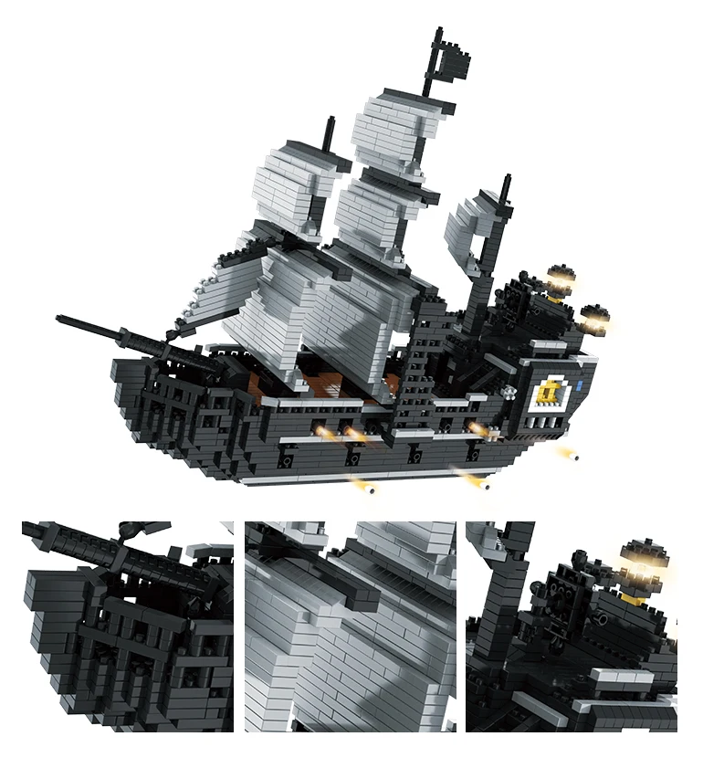 black pearl toy ship