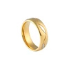 European and American simple titanium steel ladies ring micro-inlaid zircon jewelry couple ring