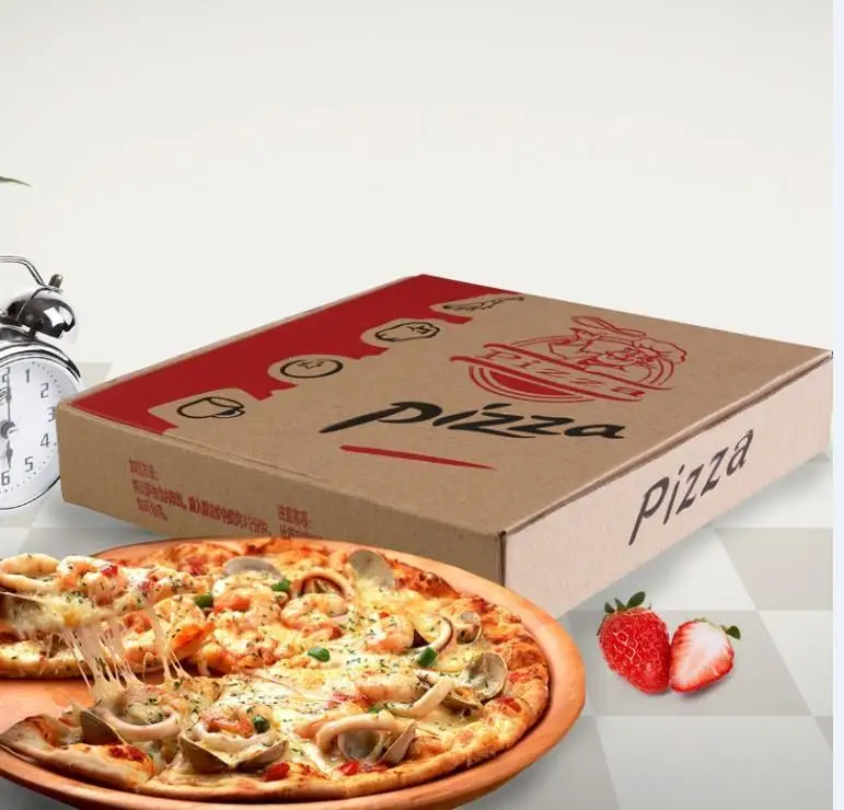 High quality food packaging corrugated wholesale pizza boxes