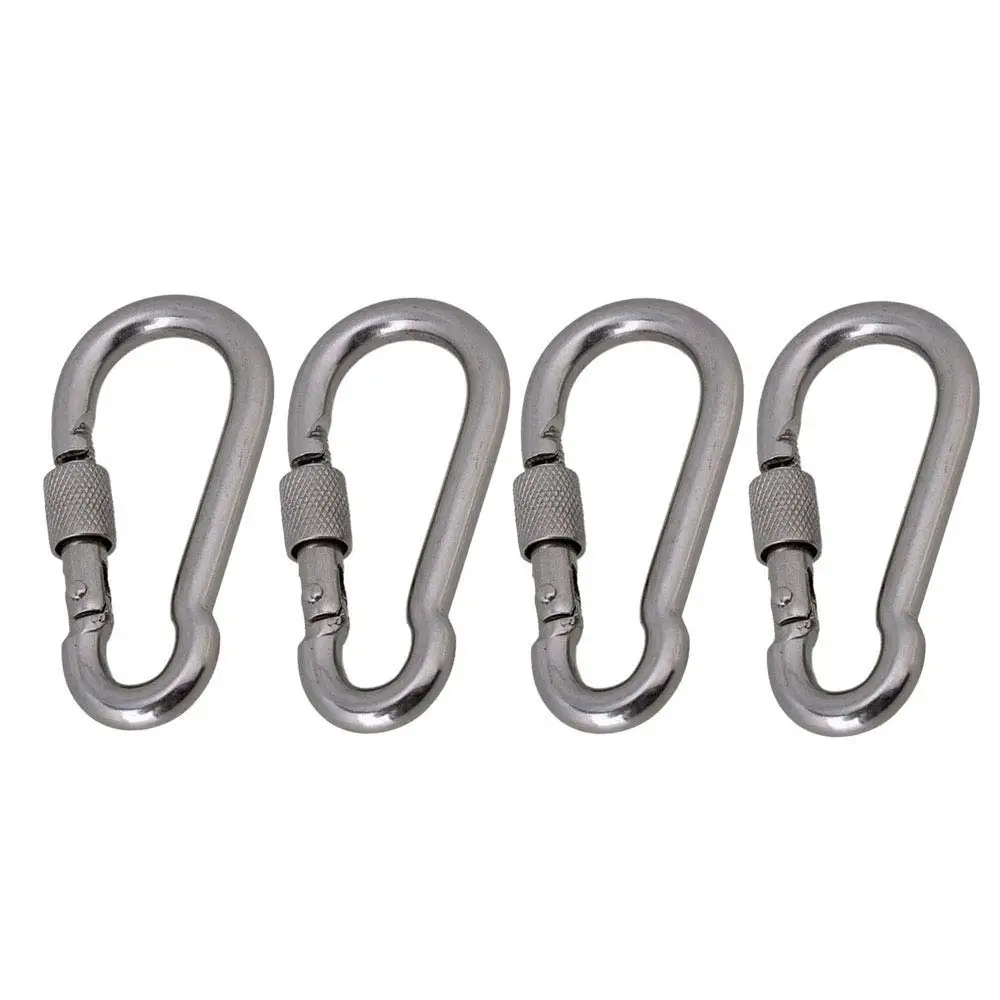 CNBTR M8 x 80mm Quick Link Chain Snap Hook 304 Stainless Steel Rope ...