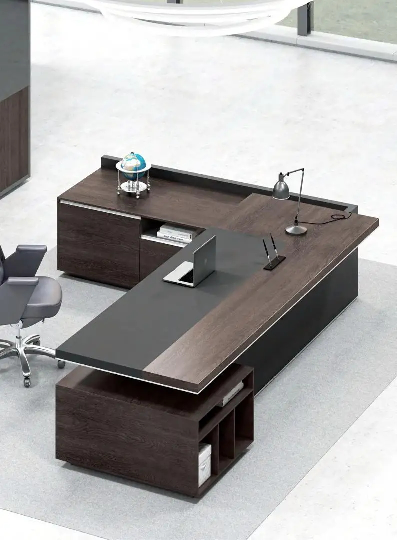 High Quality Modern Office Desk Design Wooden Boss Office Building Company Furniture