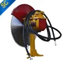 blade diamond rocksaw cutting 1m blocks in sandstone quarry