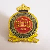 3d diecast car corporate security custom pressed laser engraving stamping marking metal pin badge