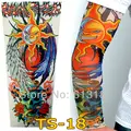 Free Shipping 2015 New Fashion Two Faced Sun Moon Fake Temporary Tattoo Sleeves Arm Sleeves For