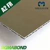 unique A2 ACP with aluminum middle core for 4s shop standing signape decoration or exterior interior wall cladding