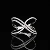 Miss Jewelry 925 Silver Cross Ring Diamond iced Out Rings