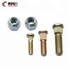 carriage wheel bolt / stud bolt in yellow color