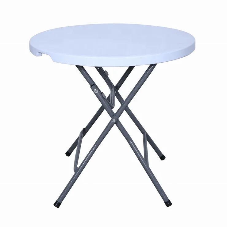 
High quality lightweight garden furniture coffee portable folding round table 