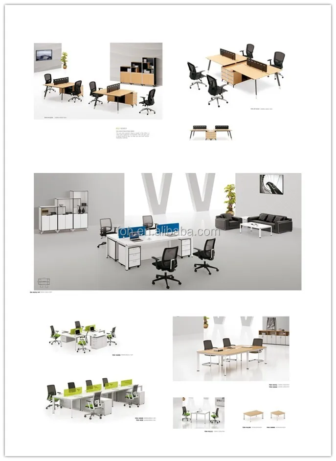 Office Furniture / Counter/ Workstation Island 2 Person Dimensions Office Workstation Cubicle