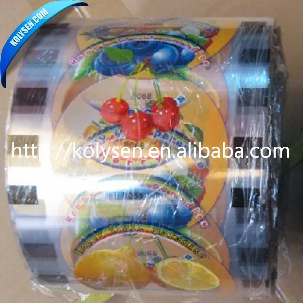 Accept custom printing peelable lidding film for jelly cup