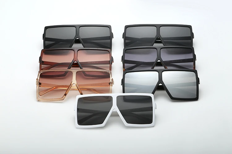new model oversized square sunglasses elegant for Travel-19