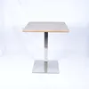 2017 hot sale pictures of square reclaimed melamine dining table and chair set for restaurant