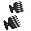 Professional plastic afro picks double teeth hair comb