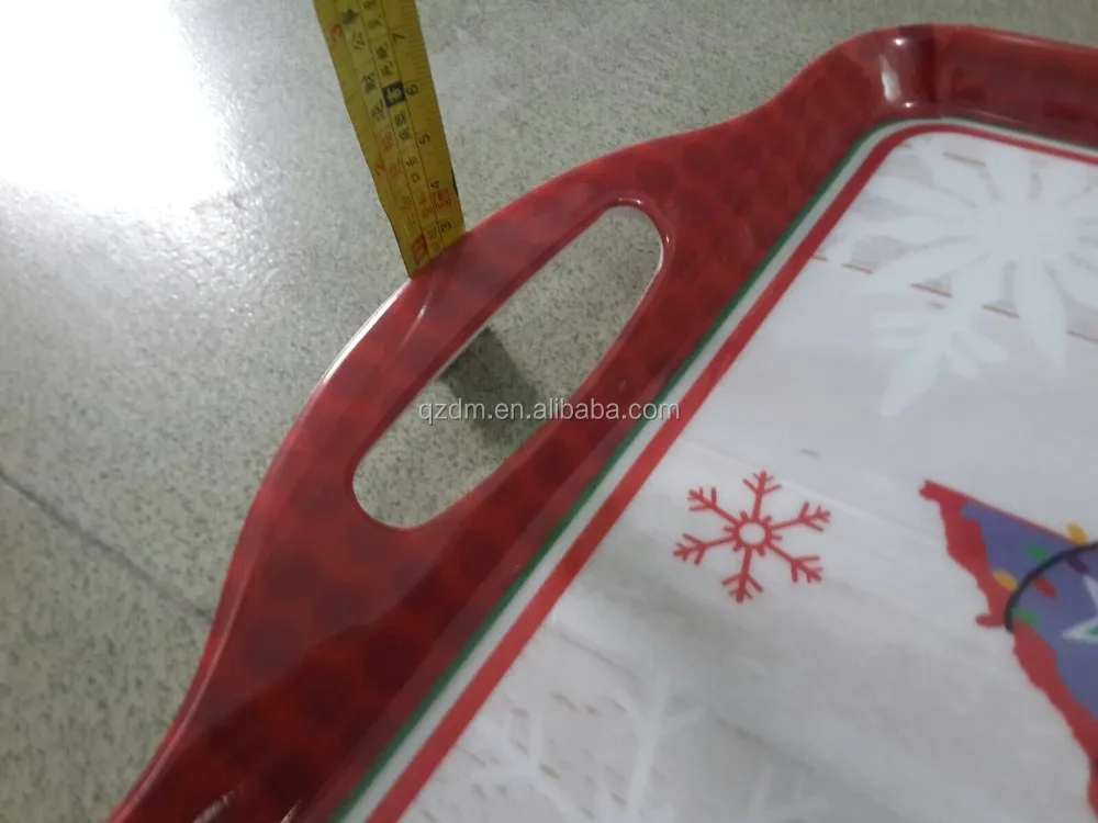 Customization Design Melamine tray, Plastic Food tray 19inch