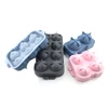 Customized Labels Ice Cube mold 6 cavity silicone ice cube tray,sphere shape silicone ice mold