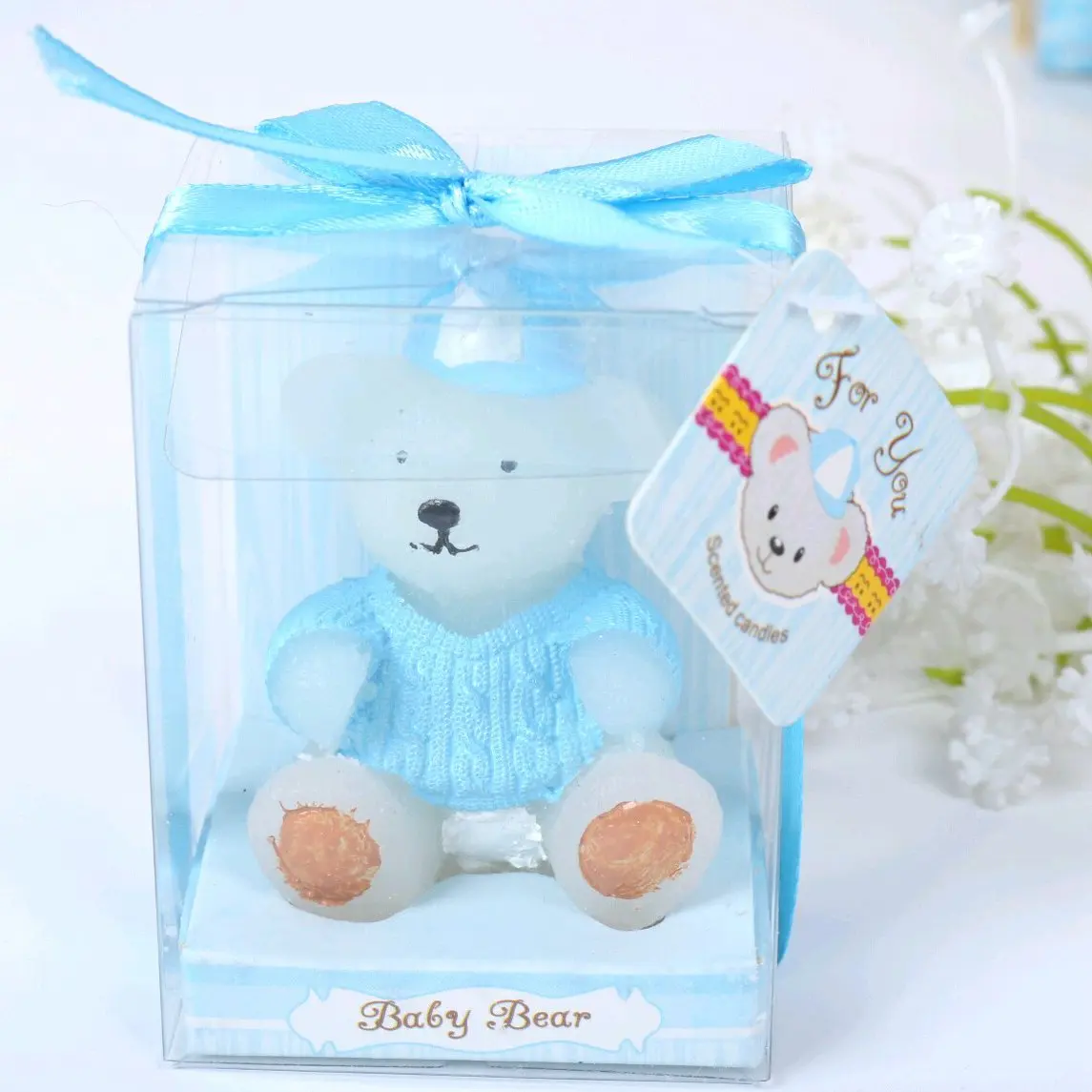 Buy Aixiang Blue Baby Bear Style Handmade Smokeless Scented Candle