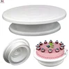 28cm Plastic Round Cake Stand Rotating Turntable