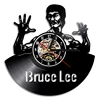 Chinese Kung Fu Bruce Lee Decorative Art Wall Clock 12" Personality Vinyl Record Clock Watch Wall Clock Home Decor