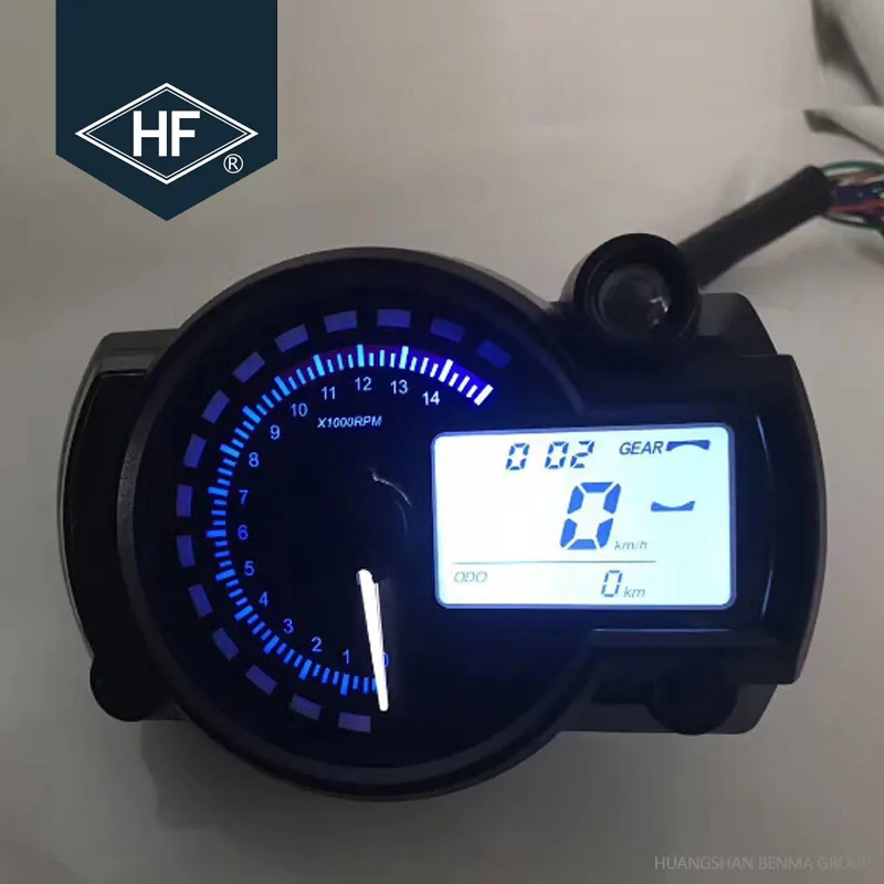 7 Color Backlight Universal Motorcycle Lcd Display Digital
