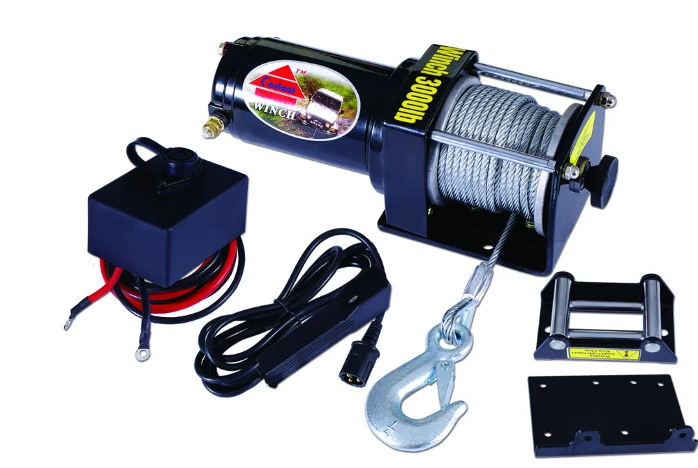 12v Electric Winch/12v Car Electric Capstan Winches 2000lbs/car Winch ...