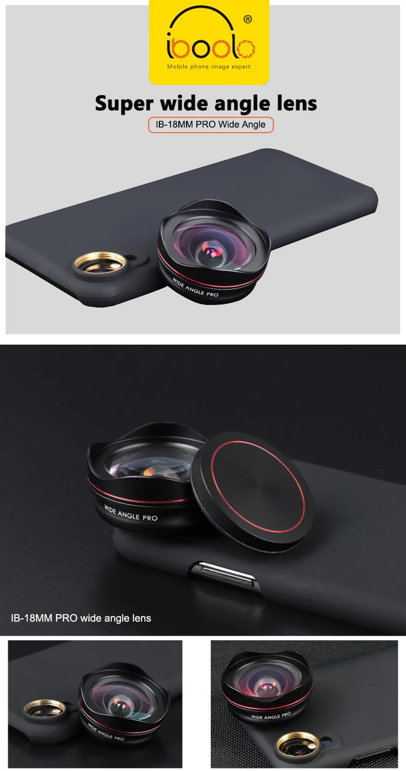 Iboolo Lens Case For Smartphone 110 Degree Wide Angle Smart Phone Lens