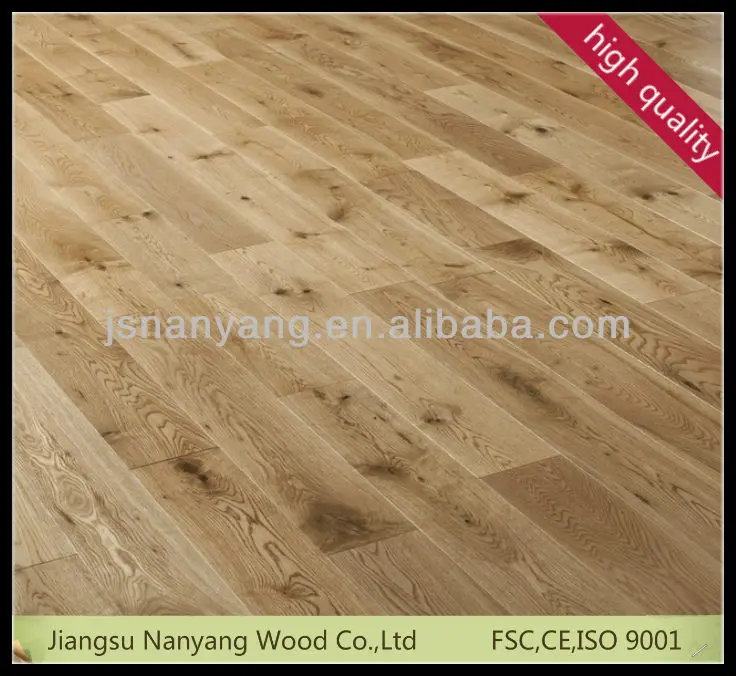 European White Oak Knotty Grade Engineered Flooring Product On