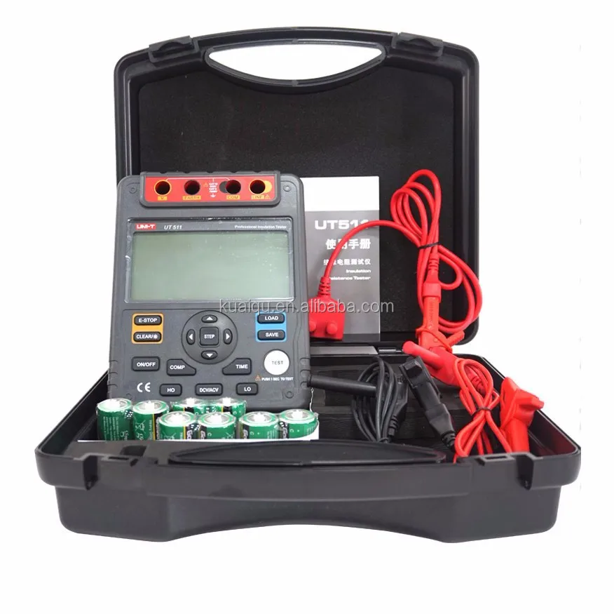 Ut511 Digital Insulation Resistance Testers Meter Megohmmeter Low Ohm