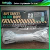 Photo luminescent glow in the dark safety climbing rope