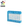 plastic diy calendar children digital building blocks with different color