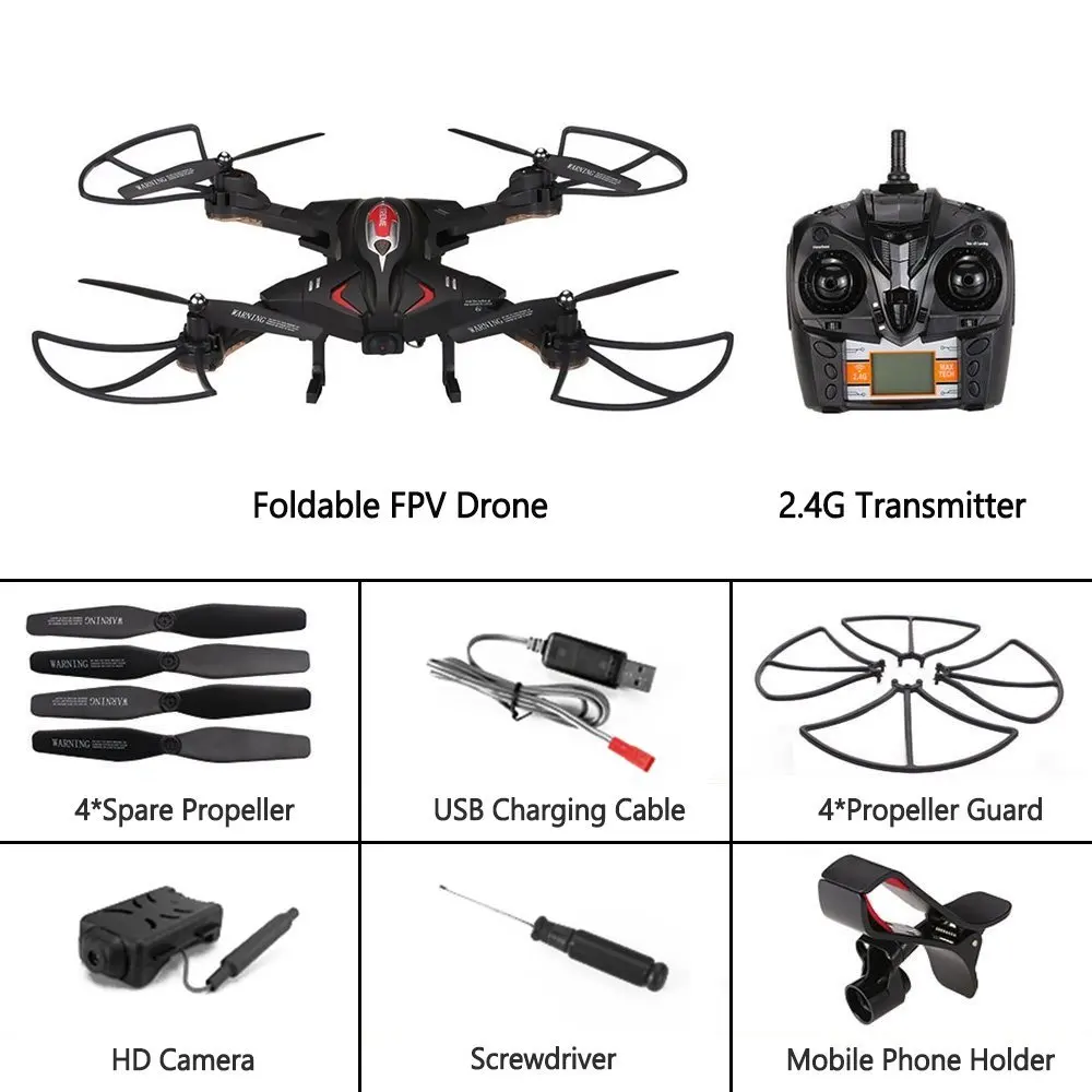 Tk-110 Drone With 720p Hd Wi-fi Camera Live Video Feed 2.4ghz 6-axis