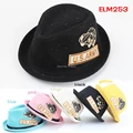10pcs lot Children Summer Straw Fedora Hat Children Chapeu panama hat Baby sunhat Jazz Cap Hat