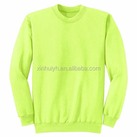 Custom Print Logo For Neon Yellow Green High Visibility Men's