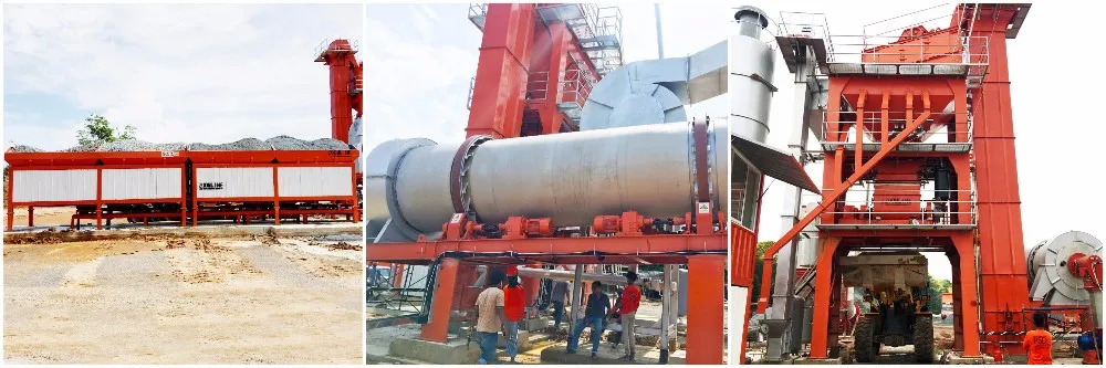 LB1500 120t/h bitumen hot mix batching plant, asphalt mix machinery