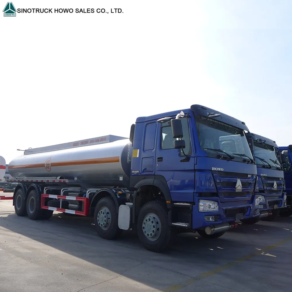 Howo 25000l 30000liters 8x4 371hp 12 Wheeler Oil Diesel Petrol