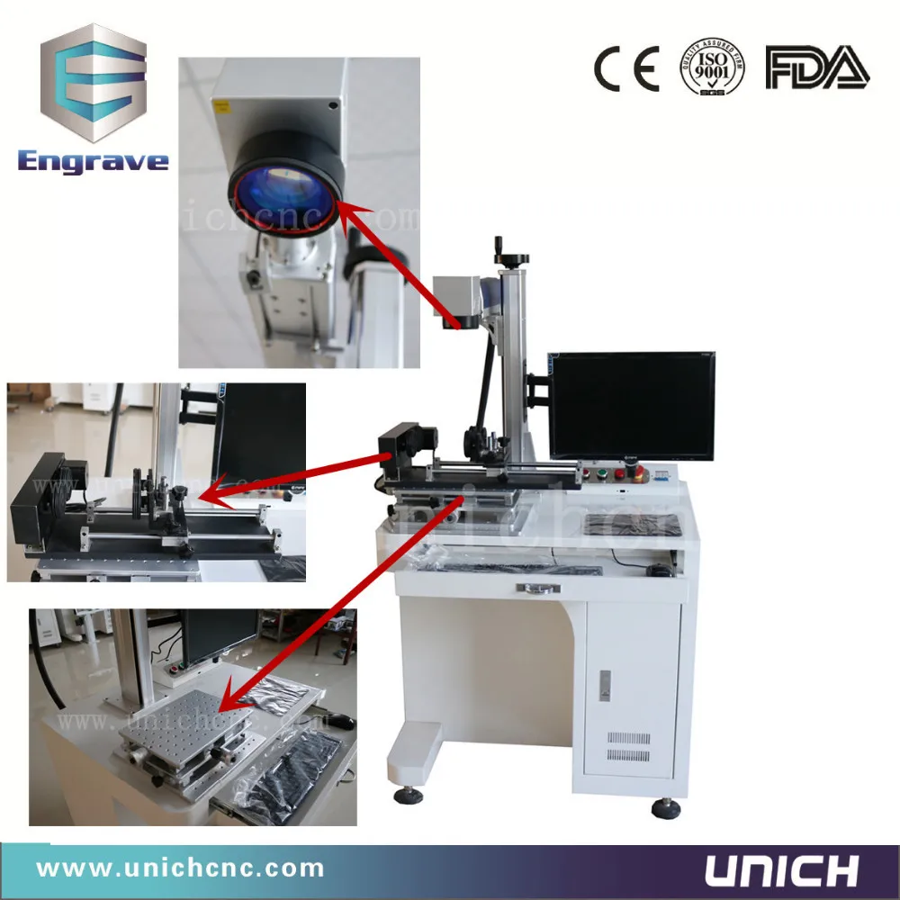 High performance 20w laser marking machine/glass frame laser marking machine/fiber laser marking