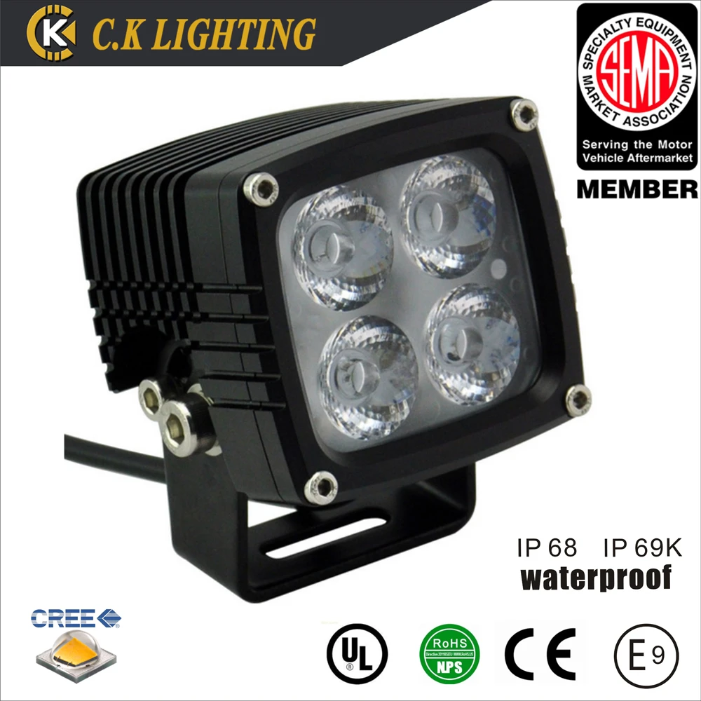 Super bright auto car tractor dc 12v 40w led work light with cree chip
