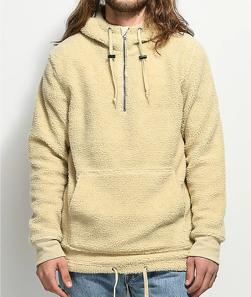 yellow sherpa pullover