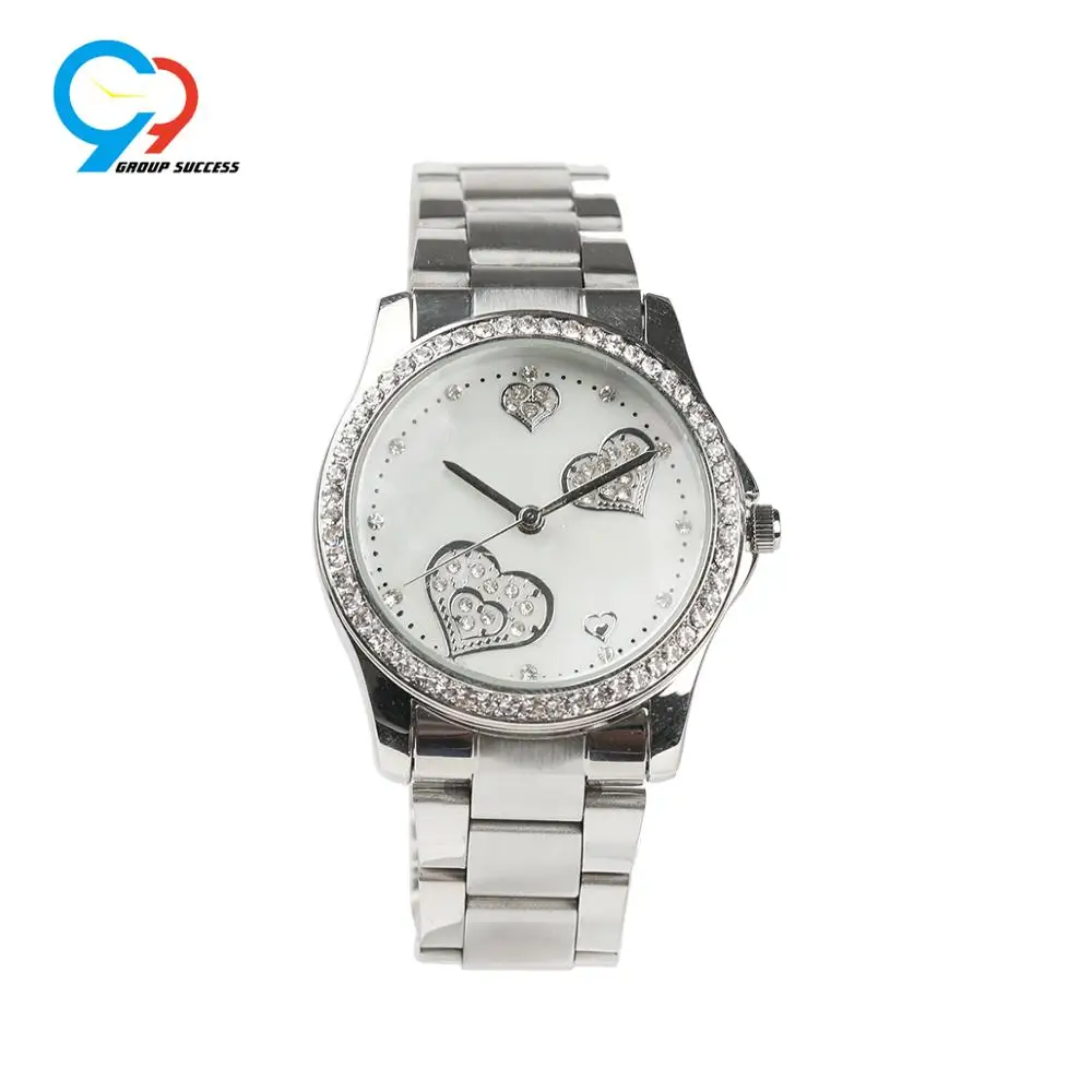 Venta al por mayor reloj metalica con piedras dama Compre Venta al por mayor reloj metalica con piedras dama Compre