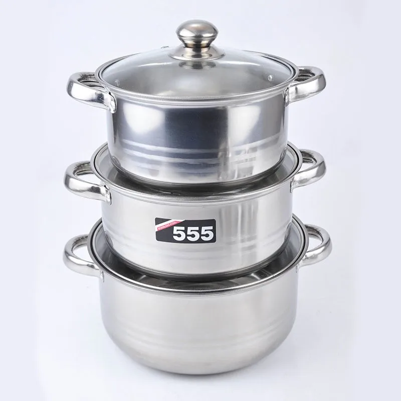 New Design All Size Stainless Steel Cookware Set/stock Pot/soup Pot ...