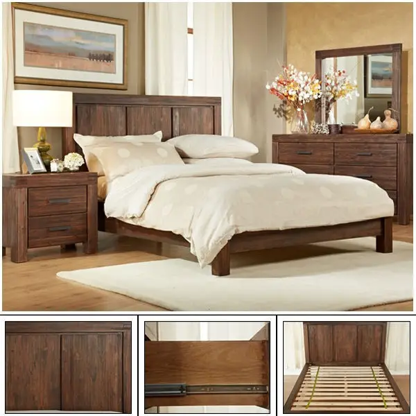 Solid Wood Bed - Buy Factory Made Furniture,Modern Wood Bed,Bedroom ...