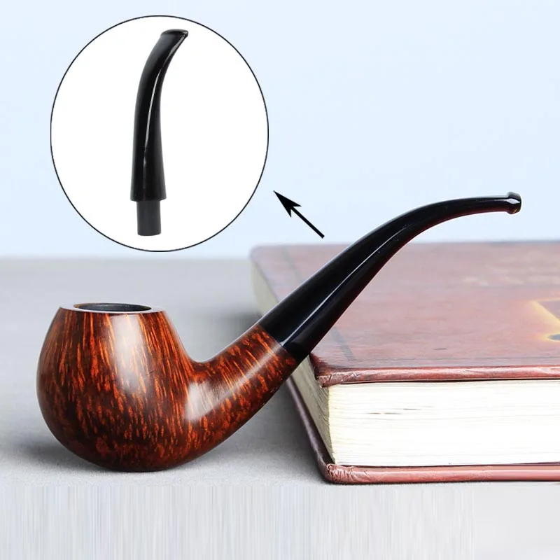 9mm Carbon Filter Normal Acrylic Bent Wood Tobacco Smoking Pipe Stem Holder Be0014 Buy Smoking