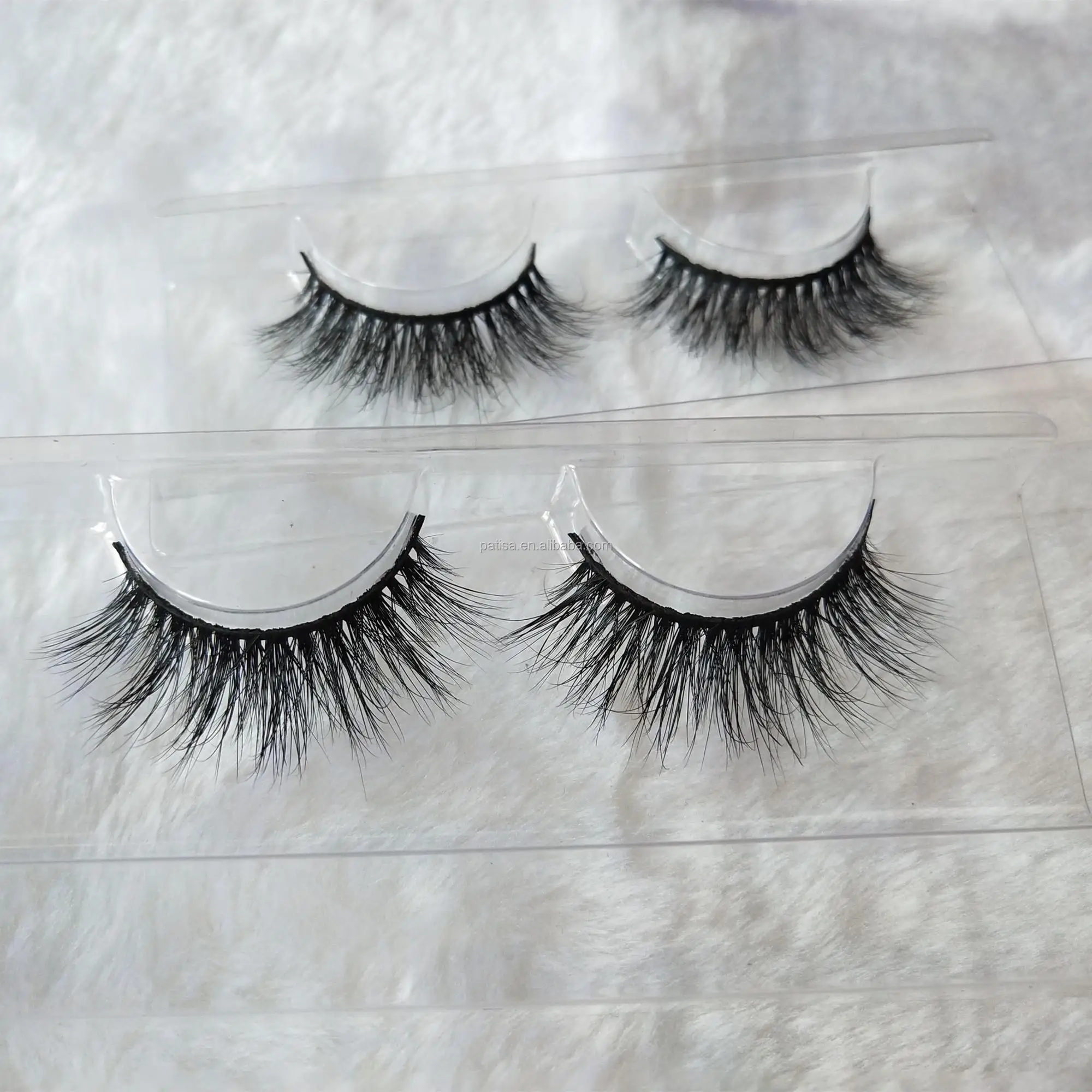 Top Quality 100 Real Mink Strip Lashes Thick Double Layered Mink
