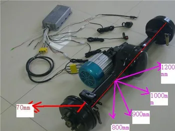 Electric Car Conversion Kit(motor,Rear Axle And Front Fork ... english car trailer wiring diagram 